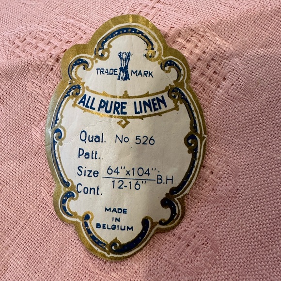 Trademark All Pure Linen Tablecloth Napkins Set Belgium